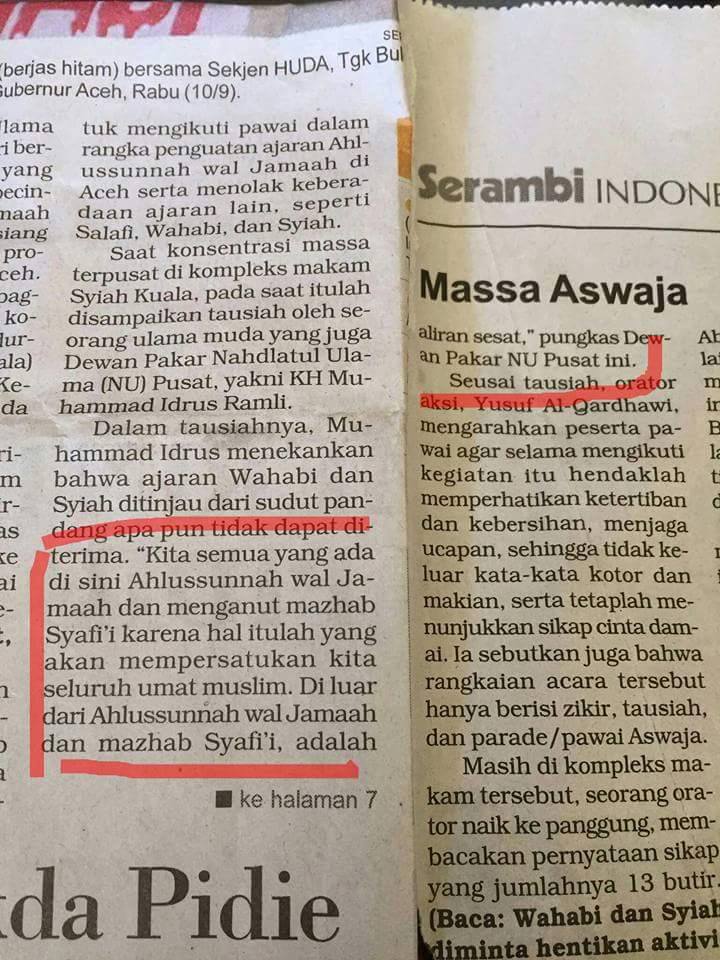 Tanggapan Terhadap Idrus Ramli, Selain Mazhab Syafii Sesat