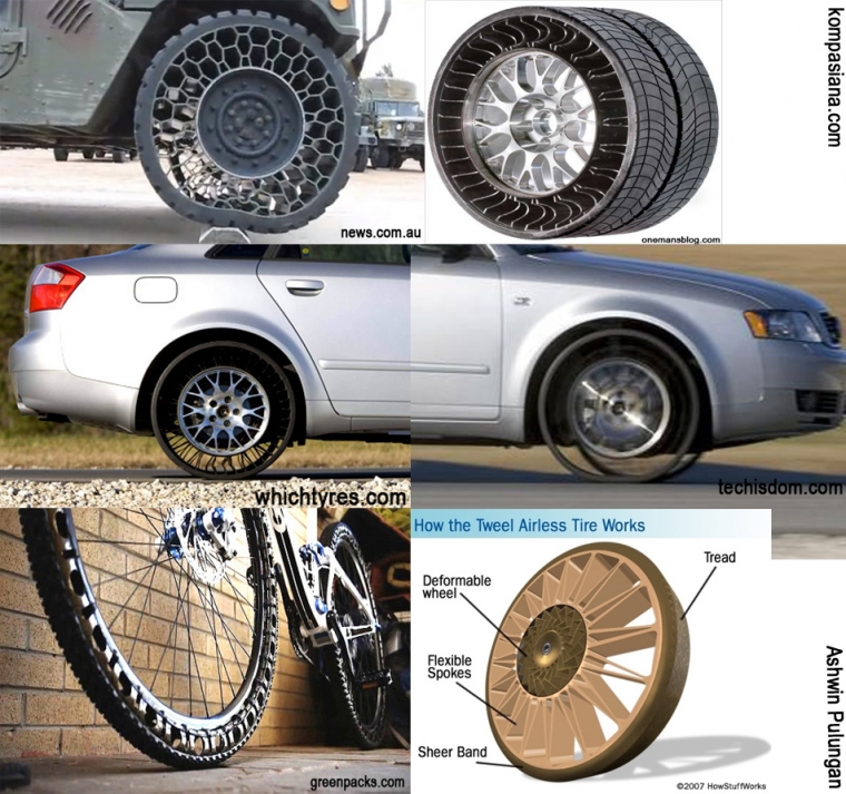 (Airless Mobil sering ban Bebas Bocor tubeless bocor Tyres) KOMPASIANA.com Ban (Airless Mobil sering ban Bebas Bocor tubeless bocor Tyres) KOMPASIANA.com Ban