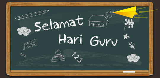 Logo Google Doodle - Hari Guru Nasional