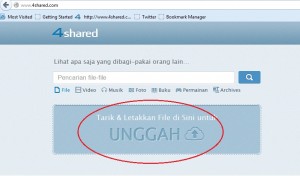 Belajar Mengunggah File ke 4shared Belajar Mengunggah File ke 4shared
