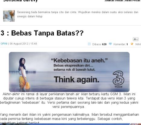 Iklan 3 (Three) yang Menakjubkan (terjemahan Mode) Iklan 3 (Three) yang Menakjubkan (terjemahan Mode)