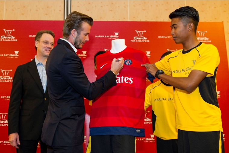 David Beckham Luncurkan Festival Sands for Singapore David Beckham Luncurkan Festival Sands for Singapore