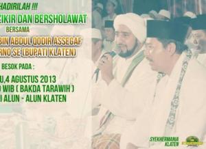 Klaten Bersholawat bersama Habib Syekh Klaten Bersholawat bersama Habib Syekh