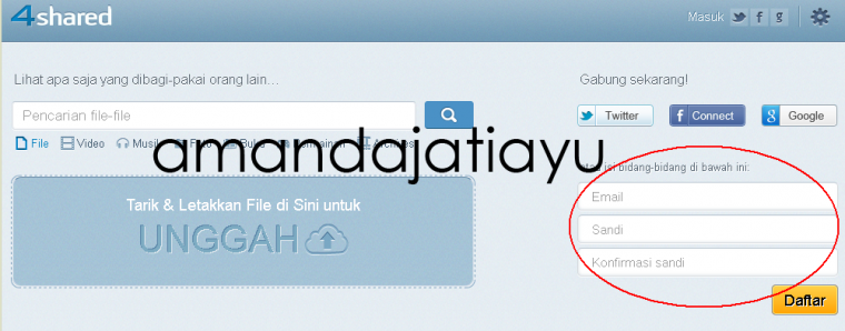 Ternyata Mudah Membuat Akun 4Shared Ternyata Mudah Membuat Akun 4Shared