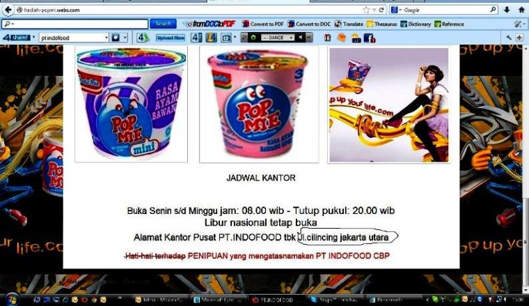Apakah Perusahaan INDOFOOD Melakukan Penipuan? Apakah Perusahaan INDOFOOD Melakukan Penipuan?