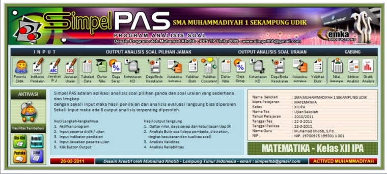 Analisis Ketuntasan Belajar dengan Simpel PAS Analisis Ketuntasan Belajar dengan Simpel PAS