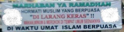 Hormatilah Orang yang Tidak Berpuasa Hormatilah Orang yang Tidak Berpuasa