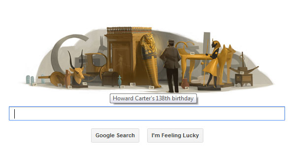 Google Doodle Hari Ini Peringati HUT Penemu Makam "King Tut" Google Doodle Hari Ini Peringati HUT Penemu Makam "King Tut"