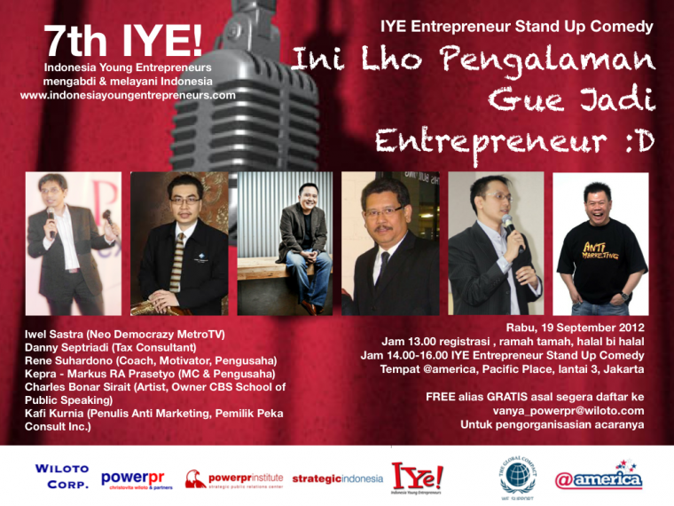 IYE! Entrepreneurs Stand Up Comedy IYE! Entrepreneurs Stand Up Comedy
