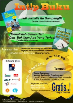 Intip Buku: Inspirasi Untuk Menjadi Penulis Buku Intip Buku: Inspirasi Untuk Menjadi Penulis Buku