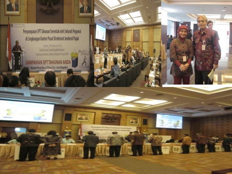 Pegawai Pajak Sampaikan SPT Tahunan Serentak Pegawai Pajak Sampaikan SPT Tahunan Serentak