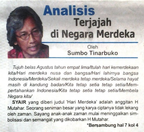 Terjajah di Negara Merdeka Terjajah di Negara Merdeka