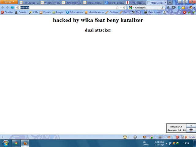 Situs Resmi TVRI Di-hack Lagi! Situs Resmi TVRI Di-hack Lagi!