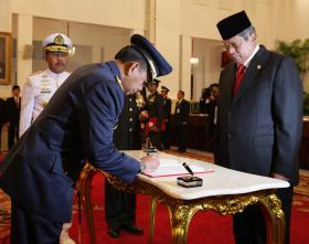 Presiden lantik Kasau baru, Marsdya TNI Putu Dunia Presiden lantik Kasau baru, Marsdya TNI Putu Dunia