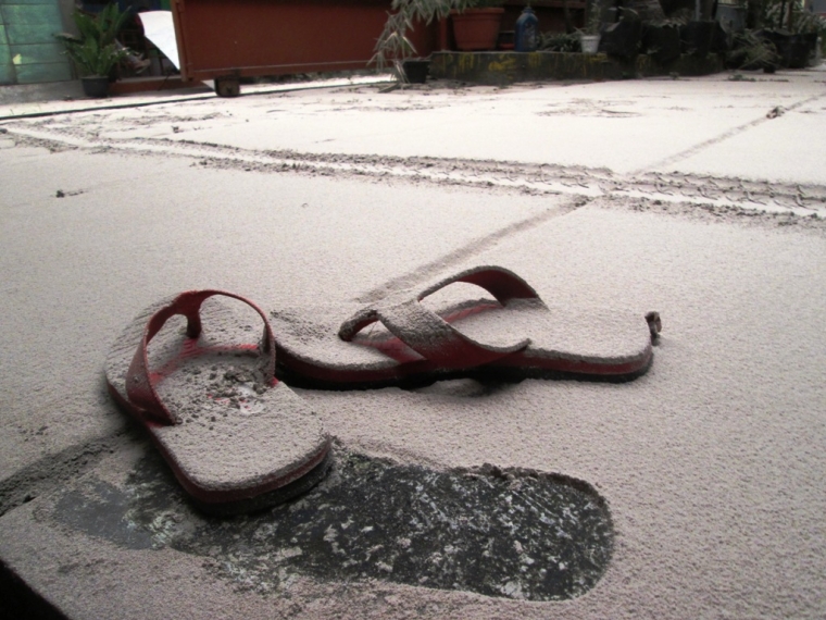 Foto: Abu Letusan Kelud Sampai Yogyakarta Foto: Abu Letusan Kelud Sampai Yogyakarta