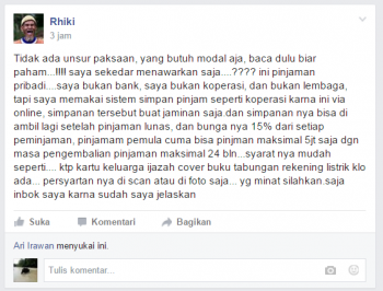 Hati Hati Penipuan Atas Nama Koperasi Simpan Pinjam Oleh