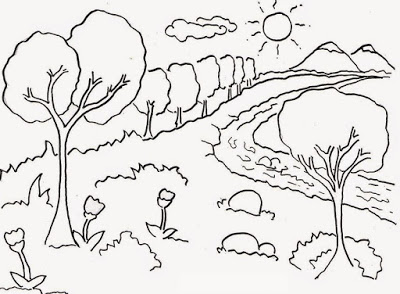 Gambar Mewarnai Pemandangan untuk Anak TK Kompasiana com Gambar Mewarnai Pemandangan untuk Anak TK Kompasiana com