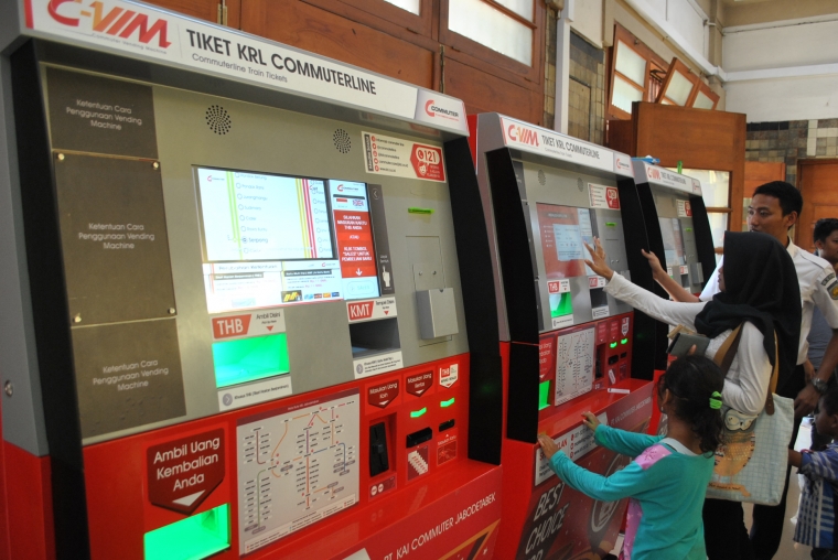 Commuter Vending Machine, Mesin Loket Tiket KRL