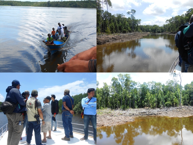 Sungai Keakwa  di Papua Dikeruk Transportasi pun Jadi  Sungai Keakwa  di Papua Dikeruk Transportasi pun Jadi