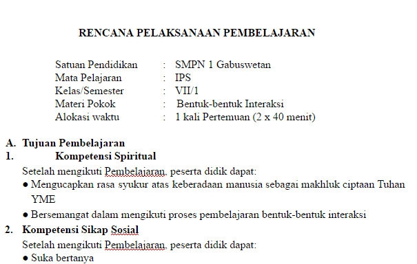 Contoh RPP dengan Langkah-langkah Problem-based Learning  Contoh RPP dengan Langkah-langkah Problem-based Learning