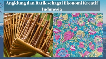 Kerajinan Tangan Angklung Dan Batik Sebagai Ekonomi Kreatif