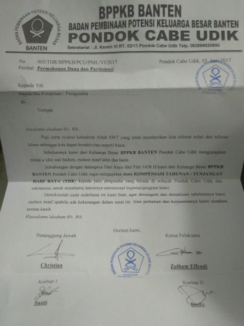 Ormas Minta THR Pemerasan oleh Acan Rahman Kompasiana