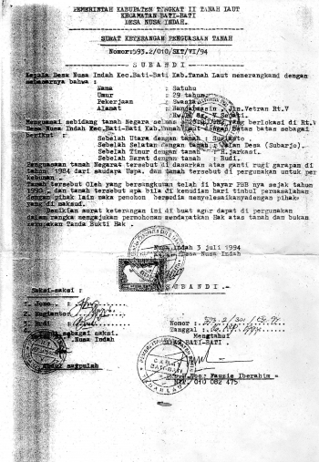 Kompolnas Sertifikat Hak Milik PRONA vs SKPT oleh Faridah Noor