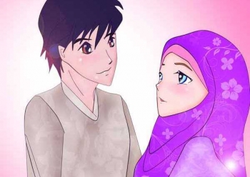 80 Gambar Kartun Muslimah Romantis Gratis Terbaik