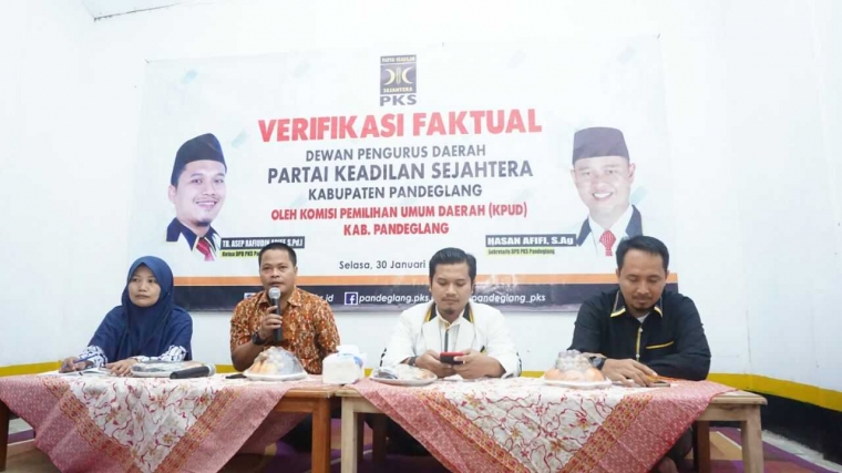 PKS Pandeglang Optimis Lolos Verifikasi KPU