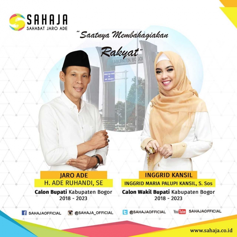 Pilbup Bogor 2018 Duet Jaro Ade Ingrid Kansil Sudah Final Kompasiana Com