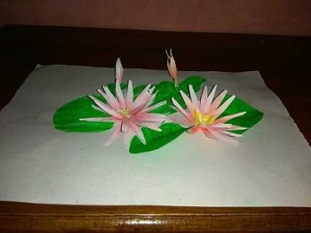 Pola Kolase Daun Kering - Paimin Gambar