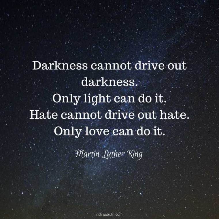 Jaga Rasa Hati Dan Kata Hadapi Benci Dengan Cinta Gelap Dengan