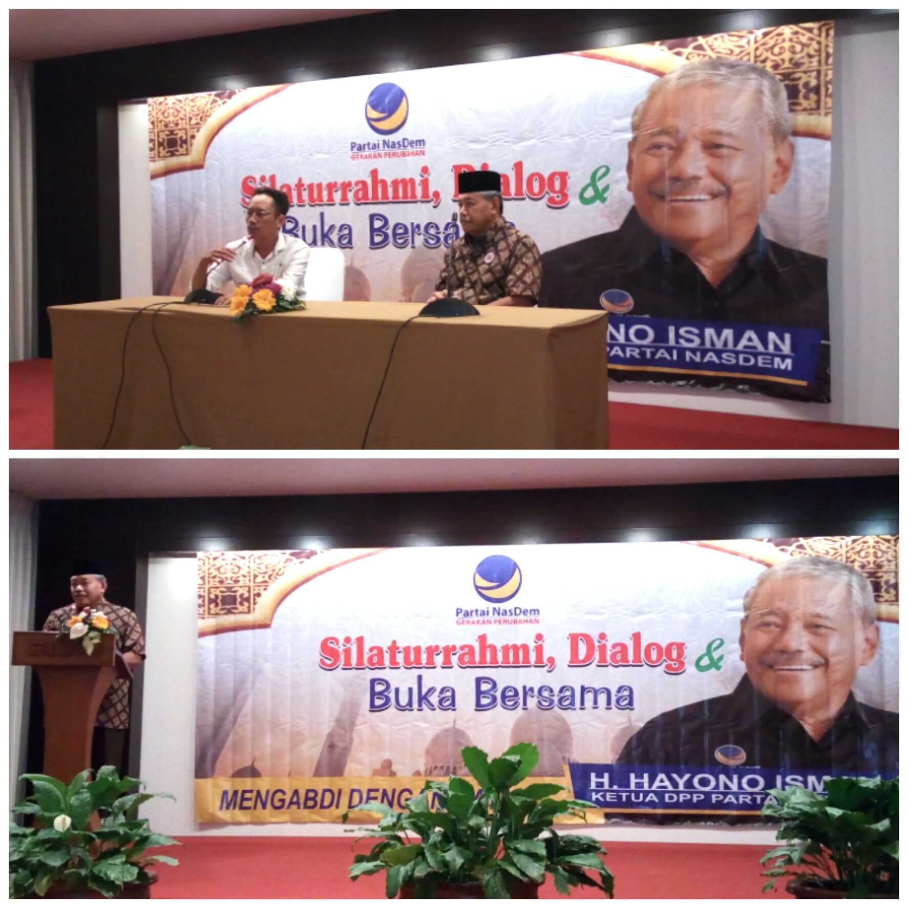 Perkuat Silaturrahmi Antar Kader, Ketua DPP NasDem Hayono Isman Gelar Dialog Dan Buka Bersama