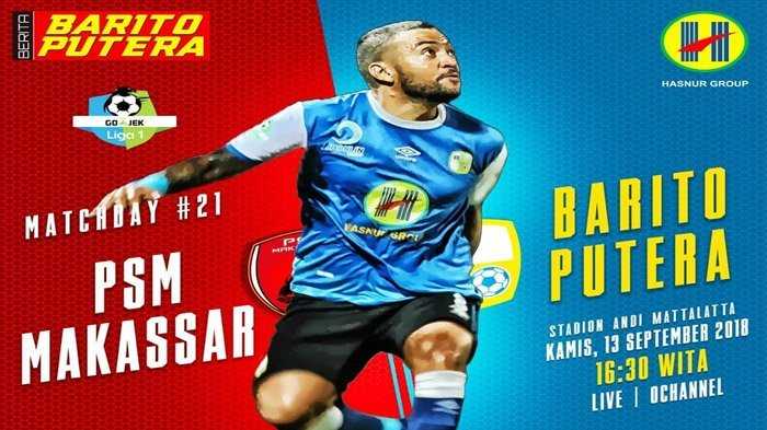 Barito Putera Imbangi PSM Makassar di Stadion Andi Matalata Halaman 1