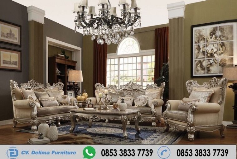 Model Kursi  Tamu  Klasik Sofa Ukiran  Mewah dan Elegan   Model Kursi  Tamu  Klasik Sofa Ukiran  Mewah dan Elegan