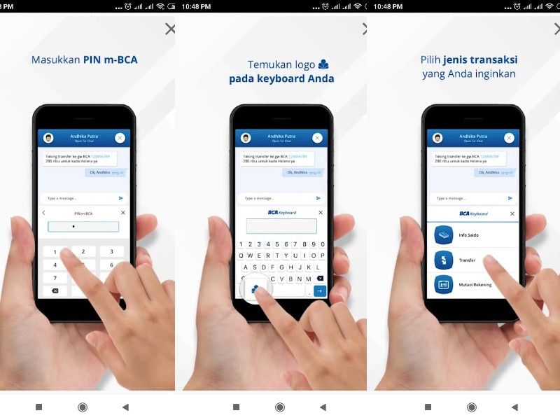 BCA Keyboard, Bikin Transfer Jada Gampang Sambil Chatting Sekalipun