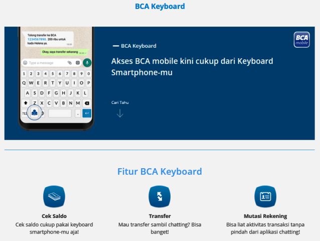 Silaturahim Sambil Bertransaksi Banking dengan BCA Keyboard