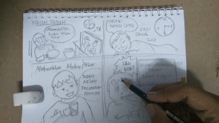 Corat Coret Bikin Komik Sederhana Menunggu Buka Puasa Jadi Corat Coret Bikin Komik Sederhana Menunggu Buka Puasa Jadi