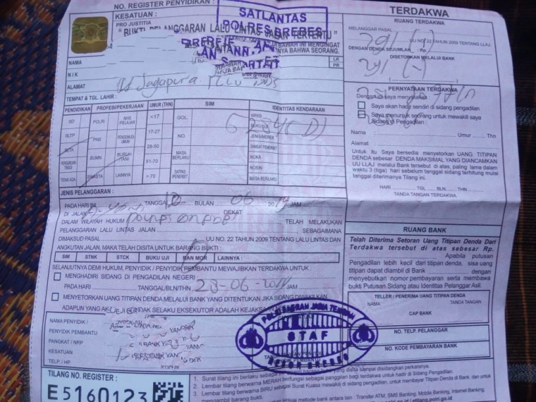 Tilang Kendaraan Gara Gara Tidak Bawa Sim Dan Stnk