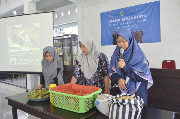 KKN UM Desa  Karanganyar Sulap Sampah Dapur  Jadi Kompos 