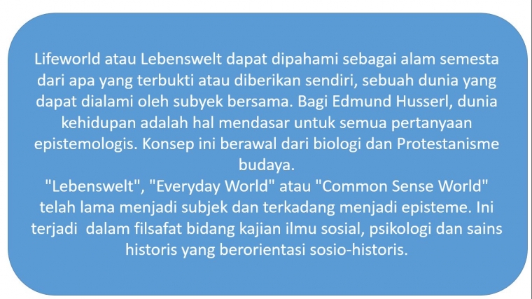 Filsafat Lebenswelt 1 Halaman 1 Kompasiana Com