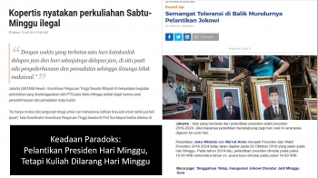 Pelantikan Presiden Hari Minggu Tetapi Kuliah Dilarang Hari