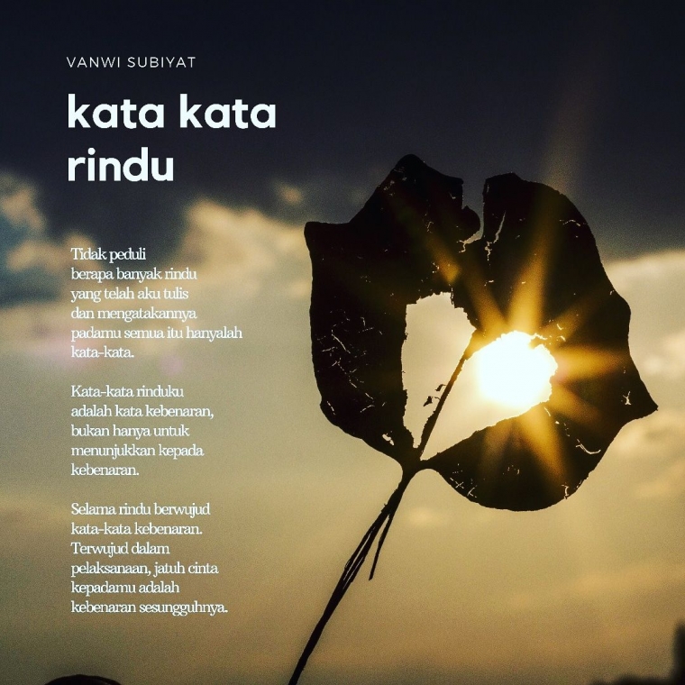 Kata Kata Rindu Kompasiana Com