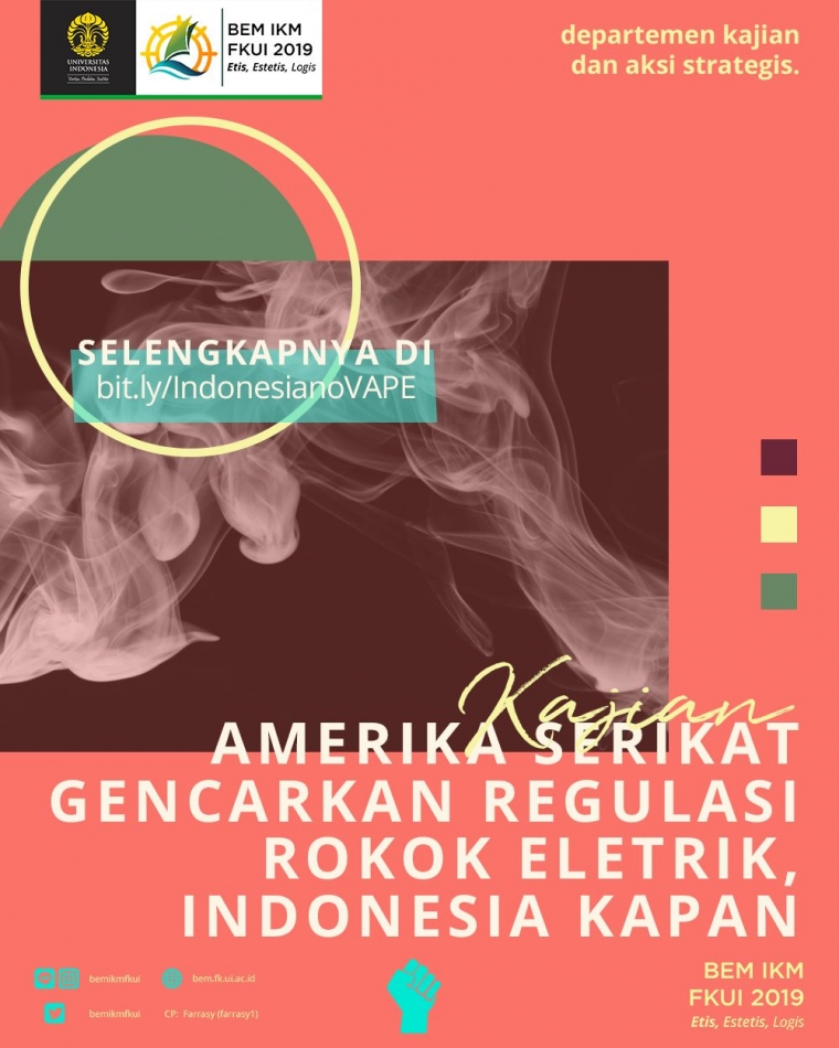 Amerika Serikat Gencarkan Regulasi Rokok Elektrik Amerika Serikat Gencarkan Regulasi Rokok Elektrik
