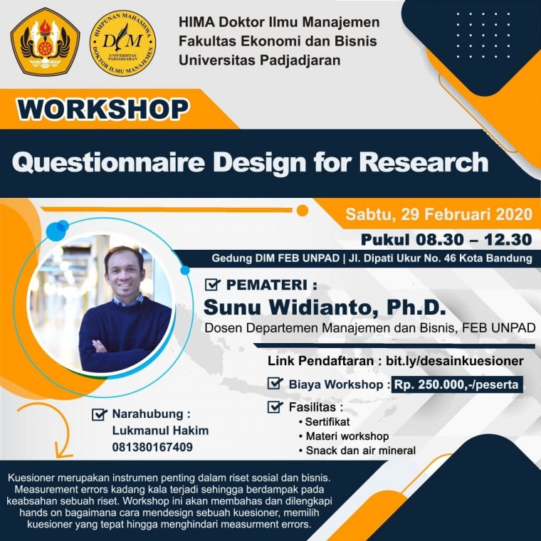 Workshop Mendesain Kuesioner Penelitian Oleh Hima Doktor Ilmu