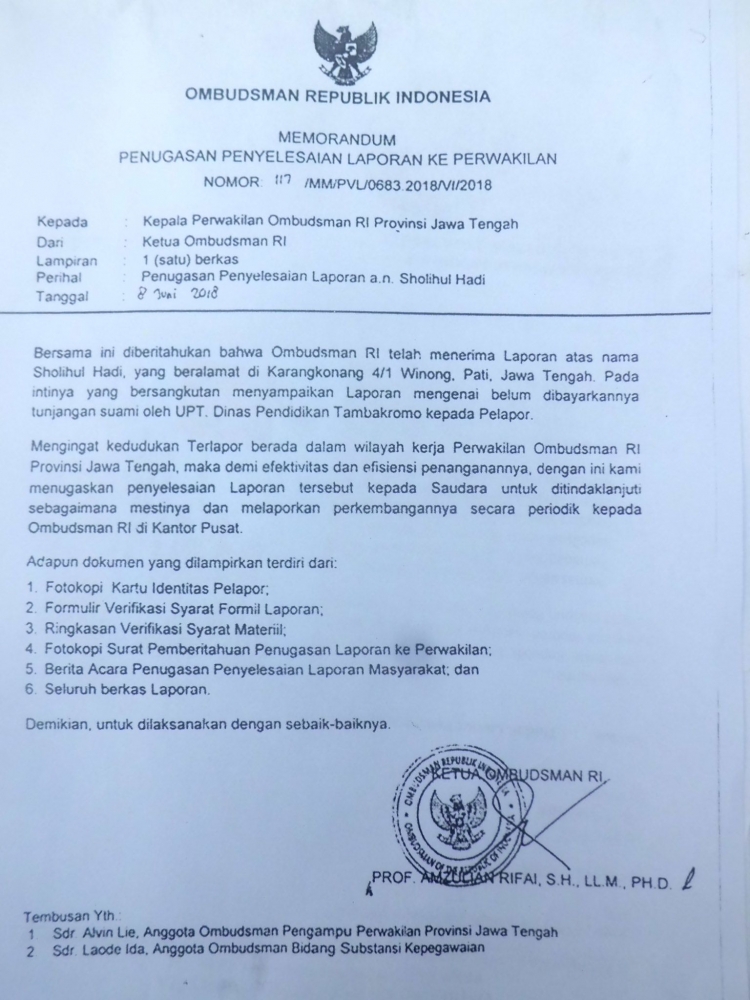 Dinas Pendidikan dan Kebudayaan Pati Masih Tarik Ulur Urus Prosedur