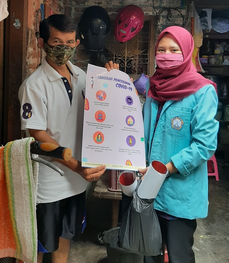 Gerakan Disiplin Hidup Sehat dan Pencegahan COVID-19 Warga Tipes demi Memutus Rantai Penyebaran Virus