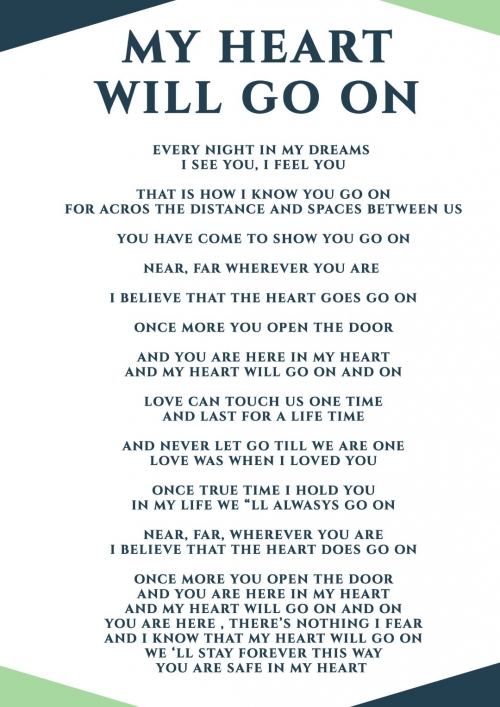 My Heart Will Go On