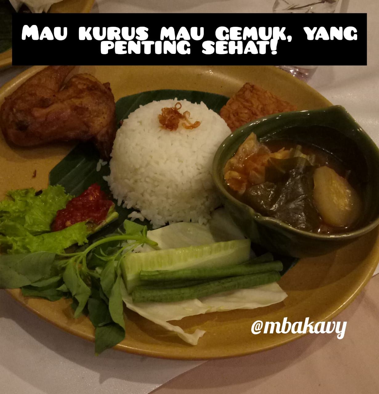 Mau Kurus Mau Gemuk, Yang Penting Sehat!