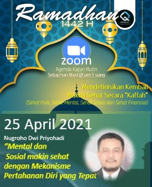 Kajian Ramadhan: Mental dan Sosial Makin Sehat dengan Mekanisme Pertahanan Diri yang Tepat